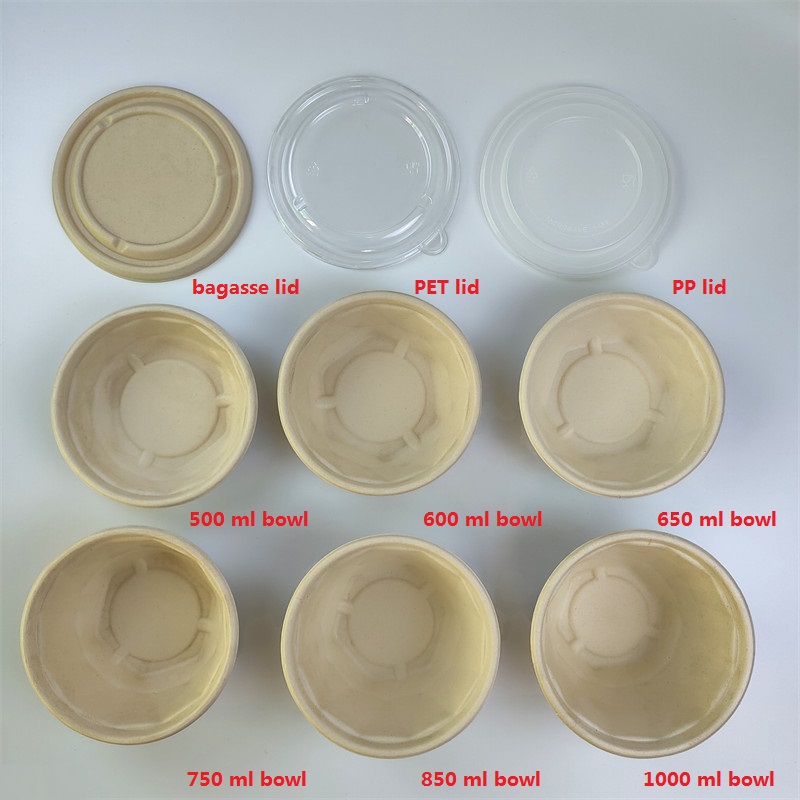 Bagasse take away ruokakulhot